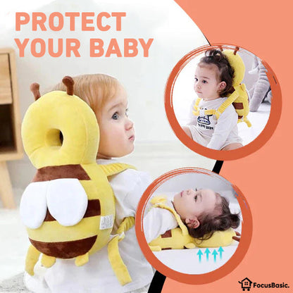 BLISS BABY® | Baby Back Head Protector Toddlers Head Safety Pad Cushion Flexible Strap